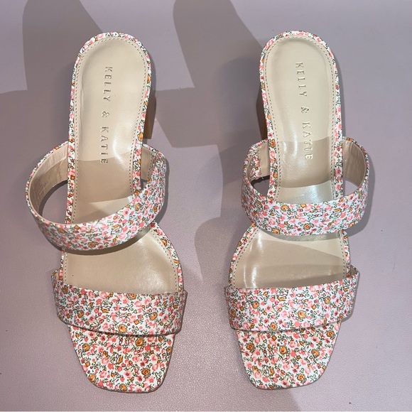 Kelly & Katie Shoes - Kelly & Katie Sandal Flower Fabric Print Size 8.5 Stylish, Summer, Easter Shoes